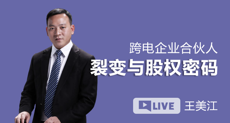 跨电企业合伙人裂变与股权密码