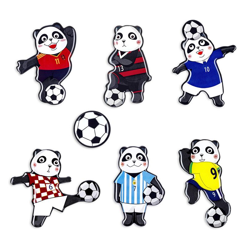 足球熊猫系列,创意白板贴