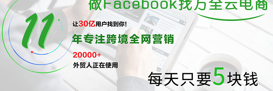 每天只要5块钱，助你低成本实现Facebook+独立站全网营销