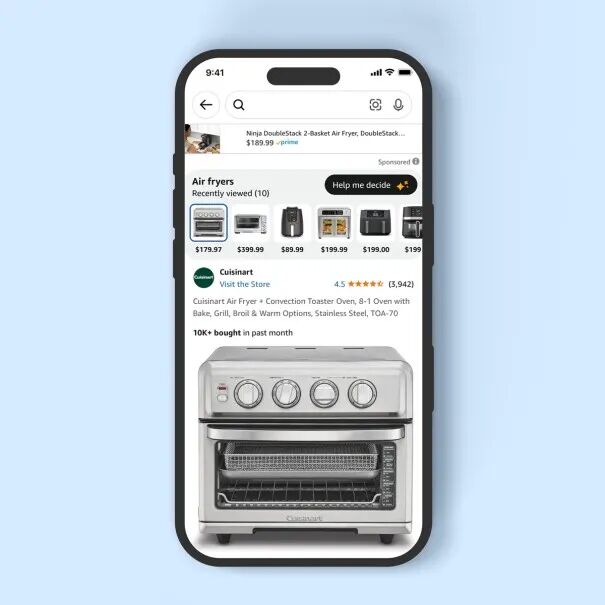 亚马逊全新AI购物功能: “Help Me Decide”