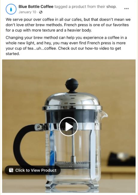 面向企业的 Facebook 帖子的创意（一）