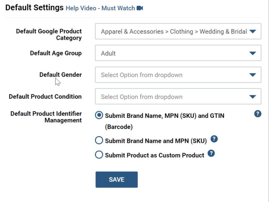 【Feed for google shopping插件】第2节：如何设置默认属性？