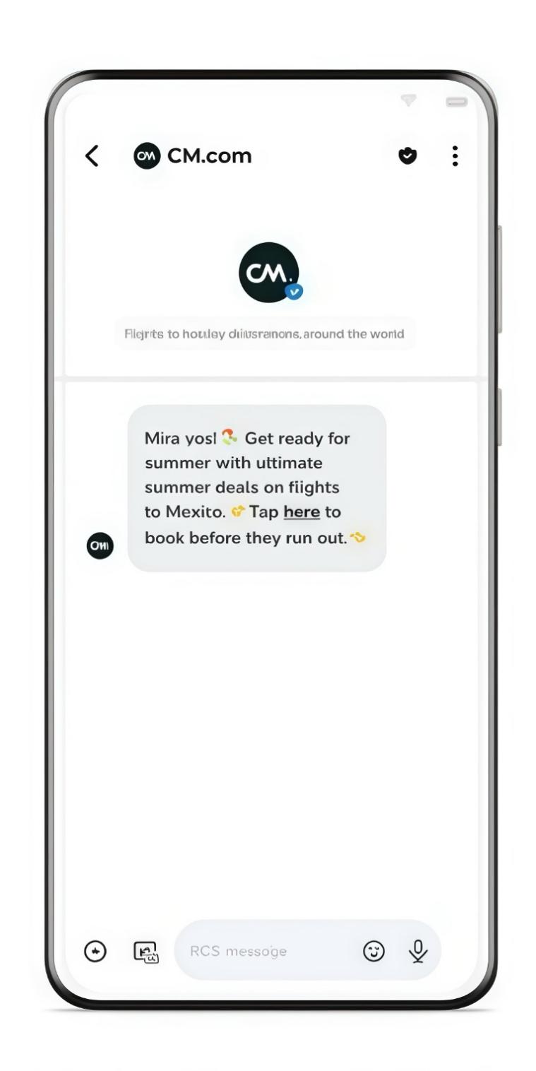 RCS商业消息的不同消息类型及应用场景