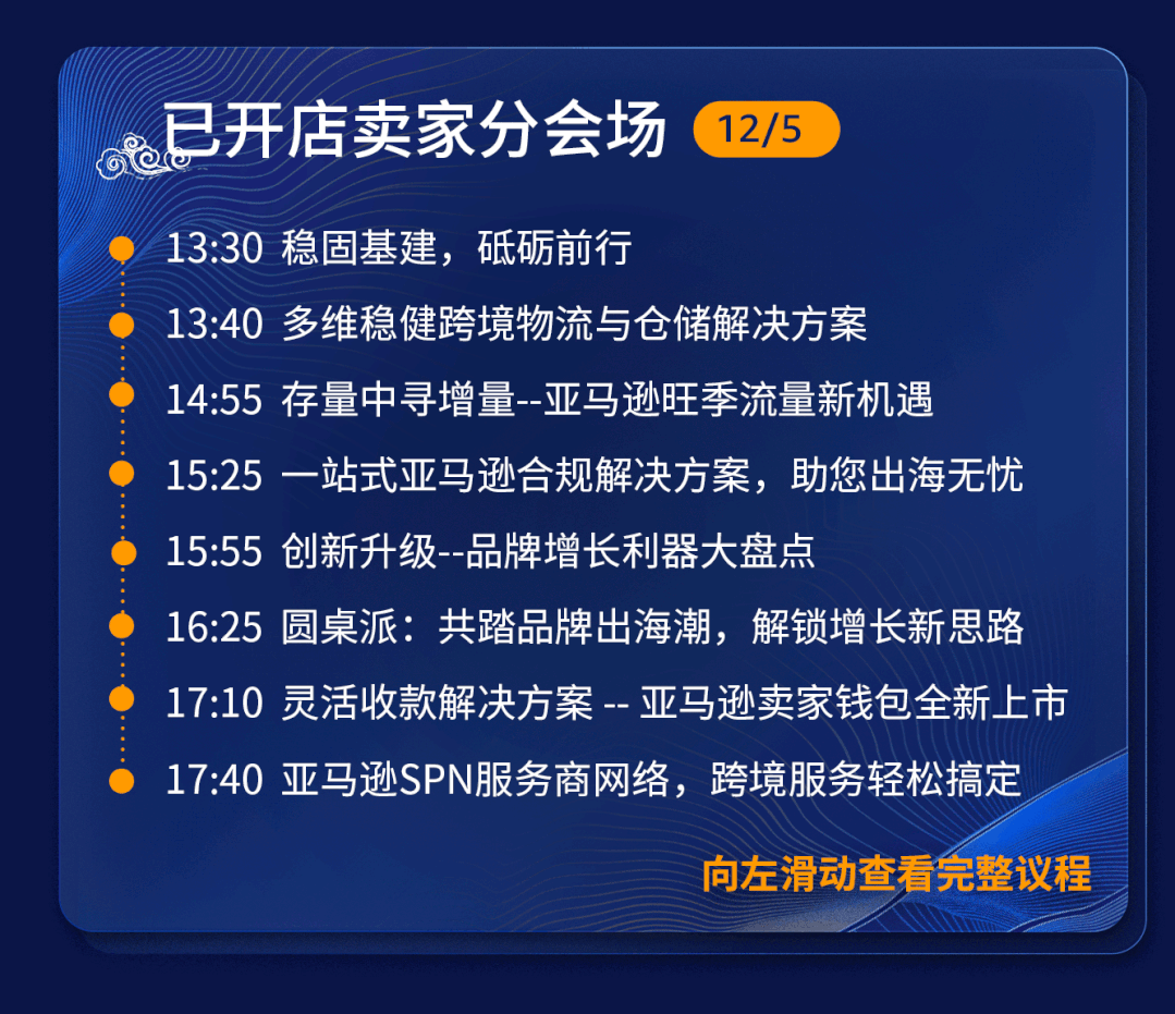 定了！12月5日-10日，亚马逊全球开店2022年度跨境峰会重磅来袭！