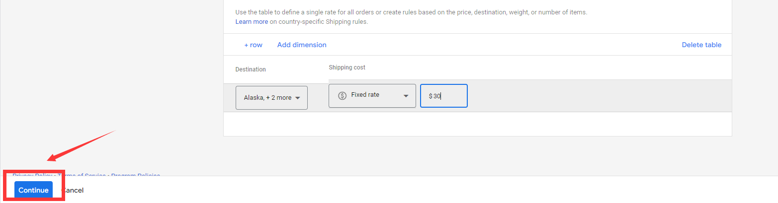 【Google Merchant Center】GMC可以设置一个国家的某几个区域不派送吗？