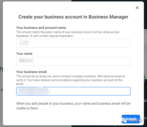 如何创建 Meta 商务管理平台及验证网站域名（英文操作界面）？
