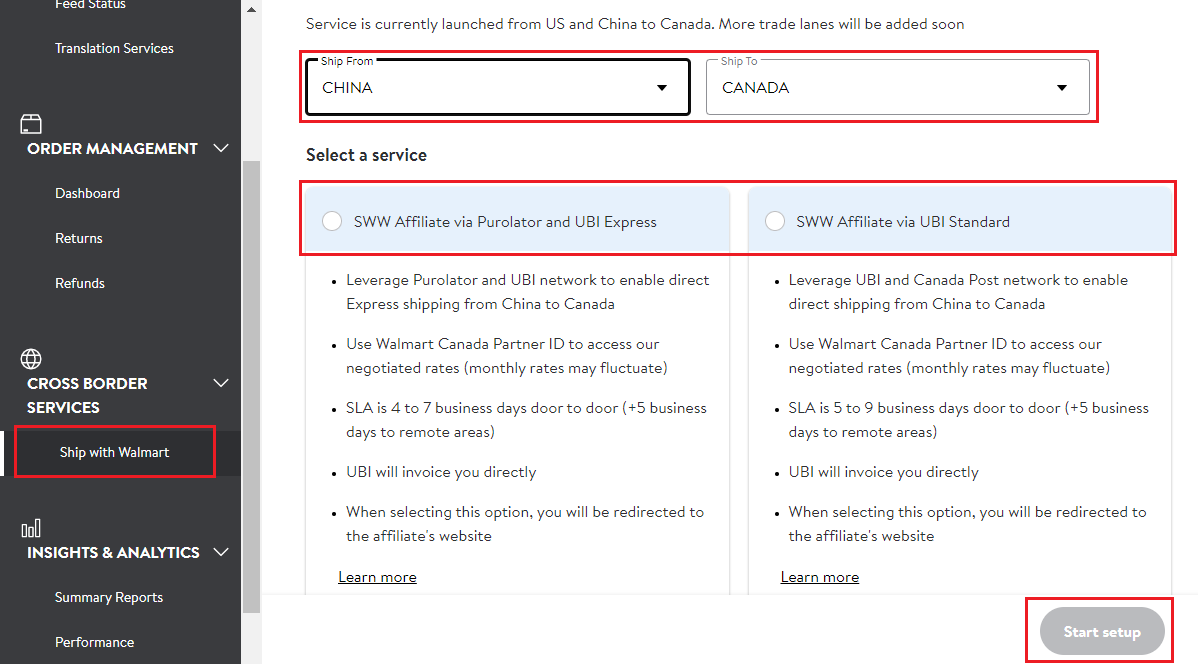 沃尔玛携手UBI推出中国-加拿大专线及速递直邮服务