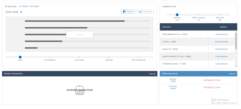 Shareasale联盟客登陆的界面是什么样子--联盟营销（Affiliate marketing）