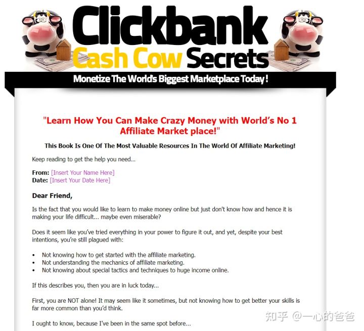 从PLR到clickbank全系列赚佣金到推广渠道