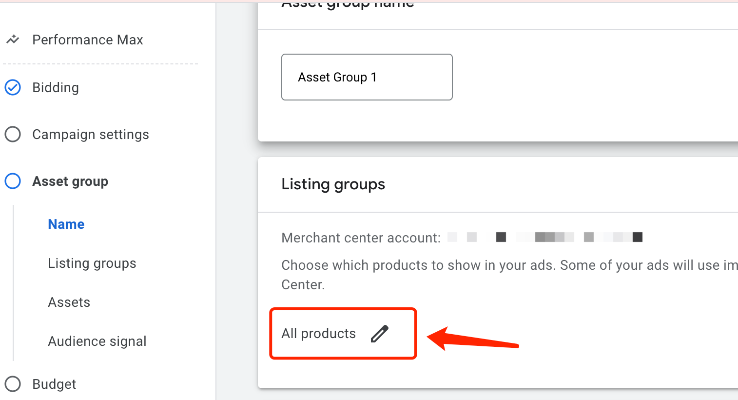 【Google Ads】在哪给PMAX设置要投放的产品？不是所有产品都投的话？