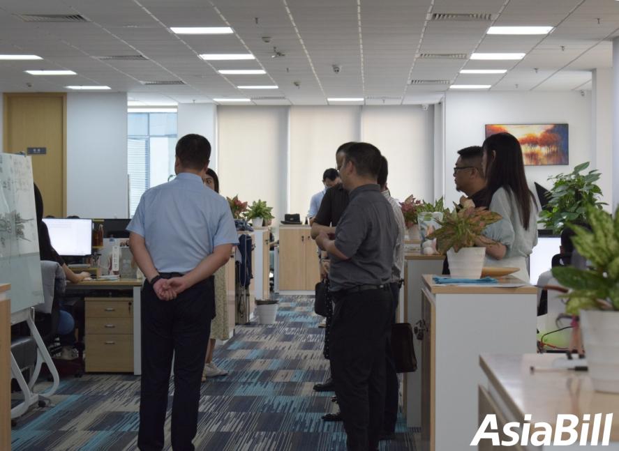 热烈欢迎三亚中央商务区管理局招商调研组到Asiabill视察