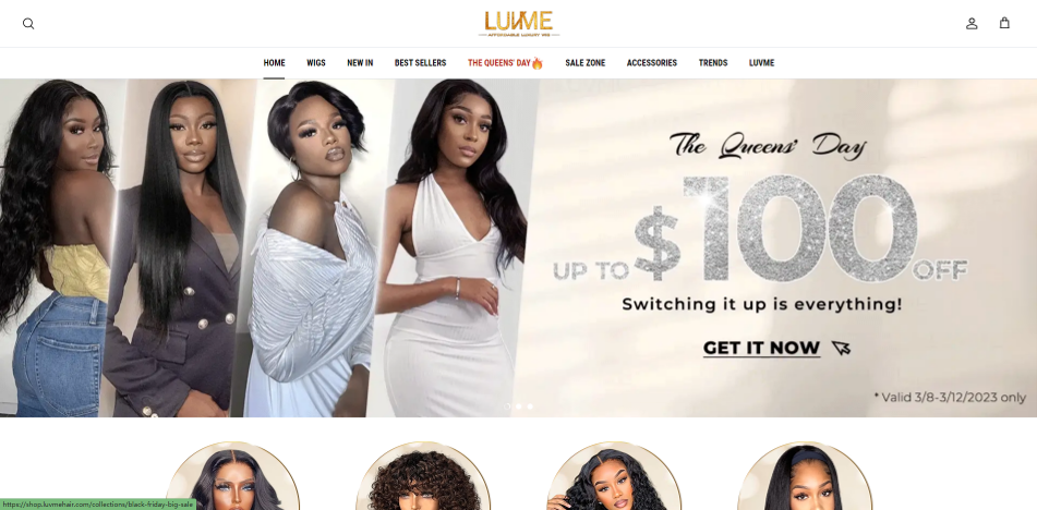 访问量百万，出海美国的顶级假发品牌 Luvmehair 研究！