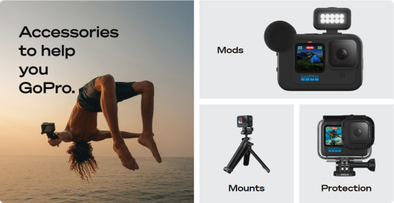 极限运动专用相机GoPro版权维权，9组产品图片展示