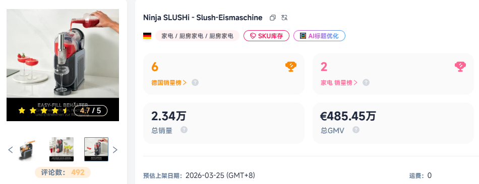 7天百万欧元！夏季又一爆款在TikTok全球热销
