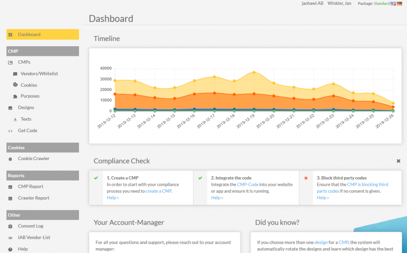 谷歌广告consent mode部署教程：使用consentmanager工具