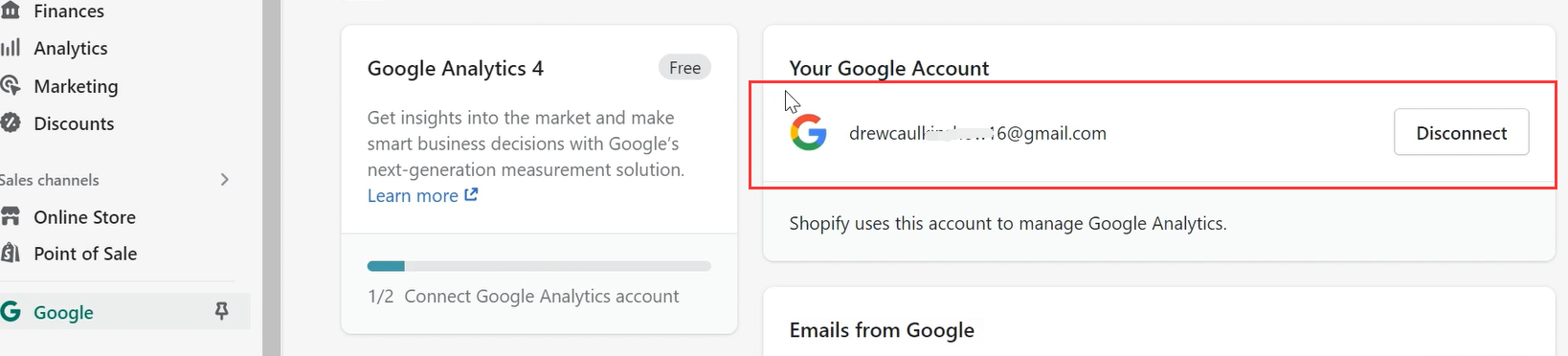Shopify基础套餐用谷歌渠道连GA4，结账页的事件能跟踪了吗？