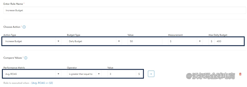 广告自动规则设置