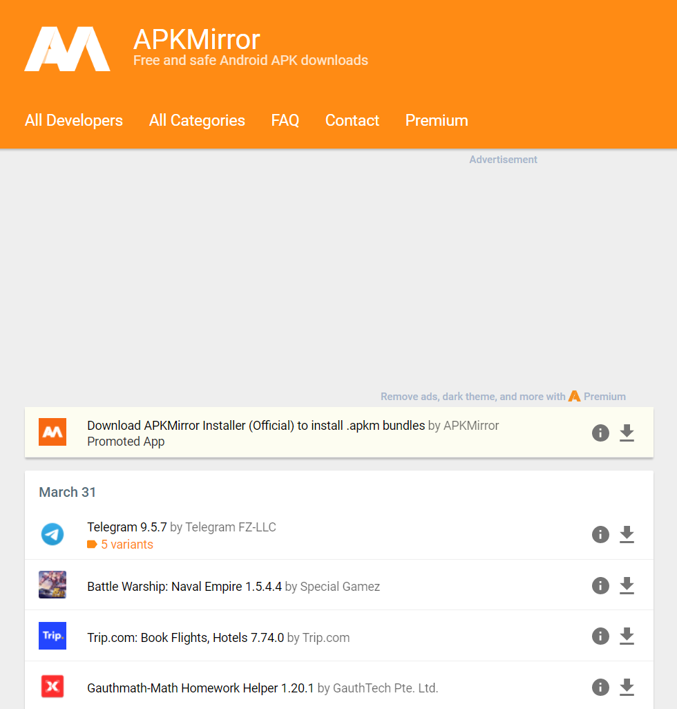 安卓党必备:这些网站让你免费获取海外应用