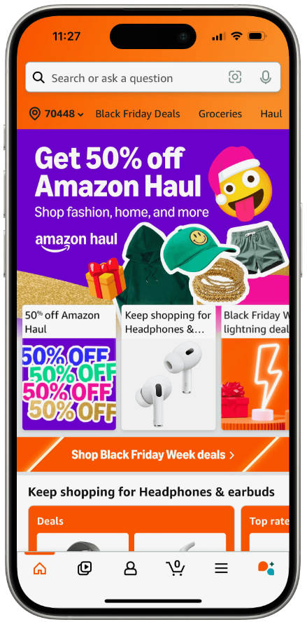 黑五大促爆到缺货！ Amazon Haul 已开始站外投流