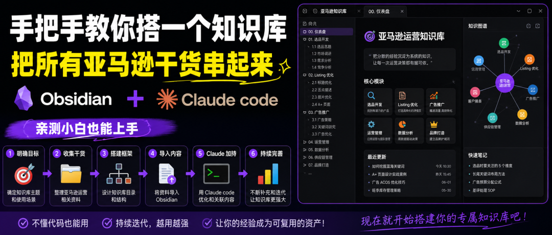 笔记越记越乱?AI + Obsidian 手把手教你搭建高效知识库