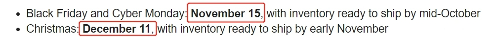 官方消息！亚马逊美国及日本站旺季最晚入仓时间已公布！