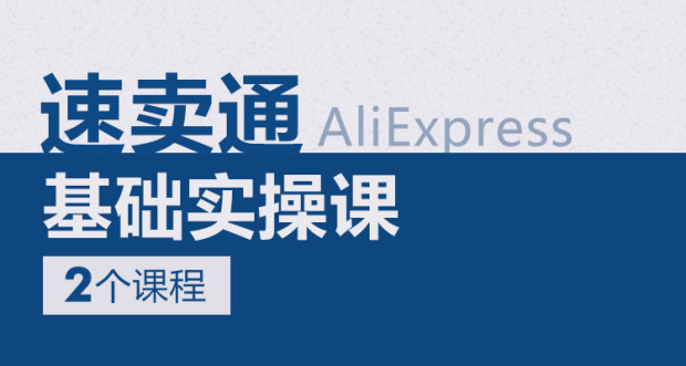 速卖通基础实操课(2个课程)