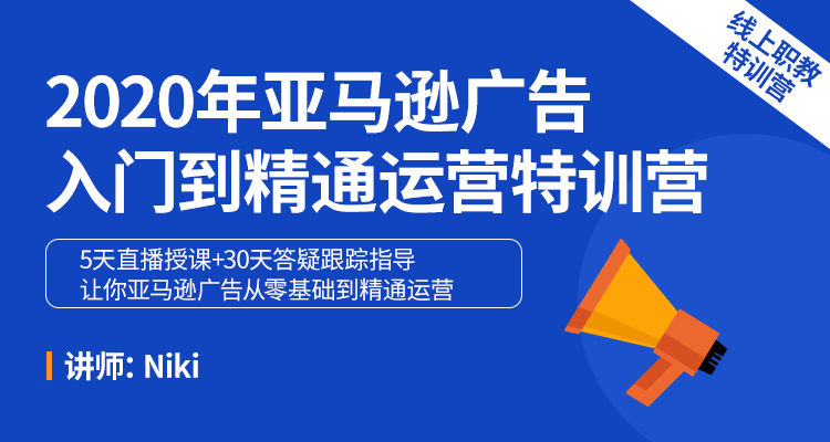 2020年亚马逊广告入门到精通运营特训营