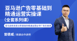 亚马逊广告零基础到精通运营实操课（全套系列课）