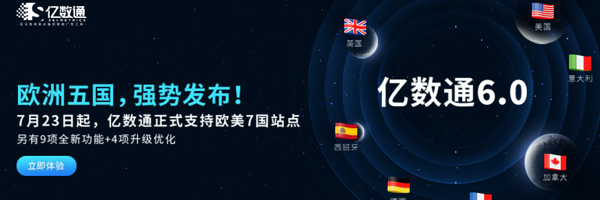 亿数通6.0欧洲五国，强势上线！