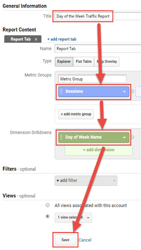 图文教程:创建Google Analytics网站流量和转化率报告