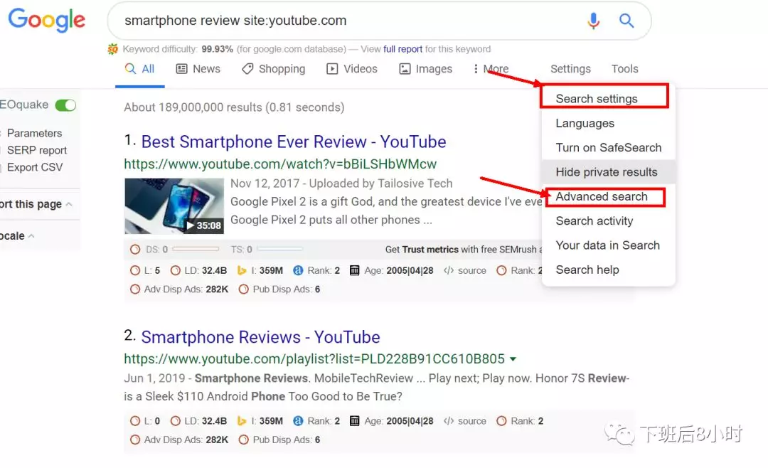谷歌插件——Seoquake插件