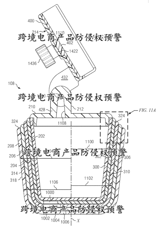【杯式车载手机支架】在亚马逊美国站的发明专利侵权预警413