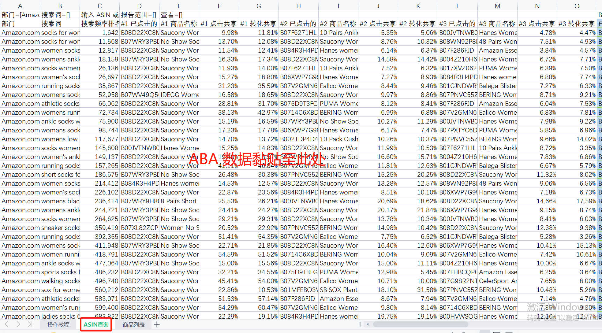 亚马逊ABA三步找出竞品ASIN出单词