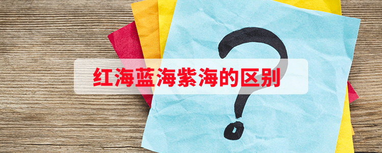 红海蓝海紫海的区别