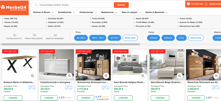 Moebel24 优势，Moebel24入驻条件