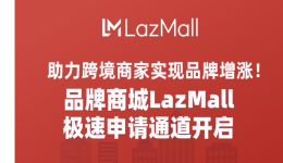 助力品牌增涨！品牌商城LazMall极速申请通道开启