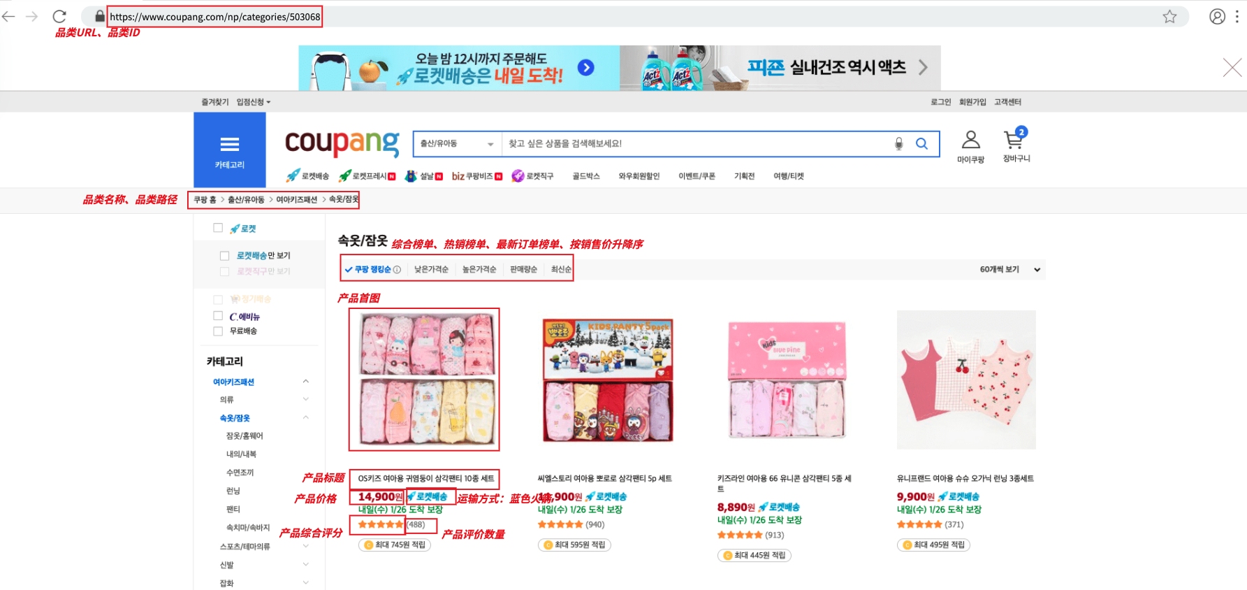 跨境男孩 | 一文看懂Coupang前台数据 | Coupang卖家不容错过