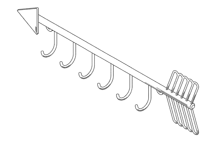 【侵权避险】壁挂式箭头设计项链/钥匙挂钩