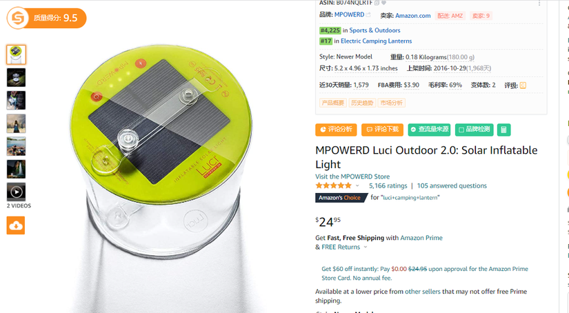 探秘月销过13w的露营灯笼类目，谁能笑到最后？ - 汉堡跨境杂谈#16