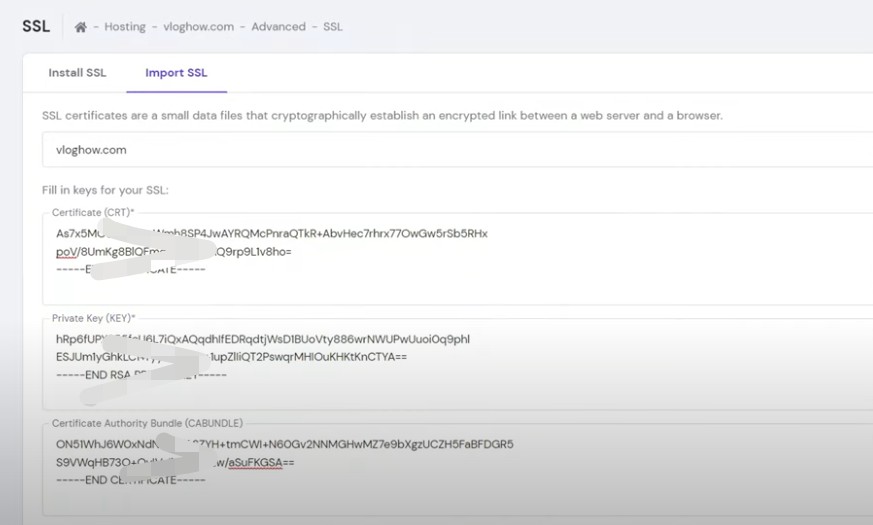 Hostinger如何手动安装免费SSL安全证书？