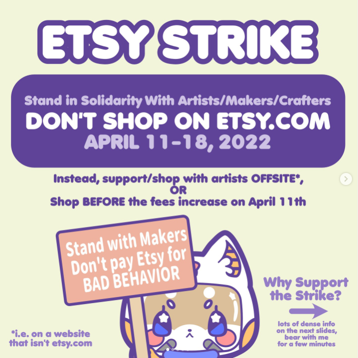 Etsy卖家罢工抗议成交费上涨！