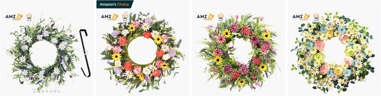 【亚马逊每周选品洞察】需要特关的利基市场The Artificial Spring Wreath (人造春季花环) 