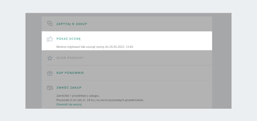 Allegro将允许买家自行删除和重新编辑买家评价