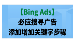 【Bing Ads】必应搜寻广告添加增加关键字步骤