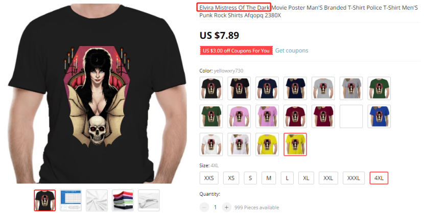 AMS隐匿案件曝光，黑暗女主人ELVIRA商标维权，案件号：22-cv-1749