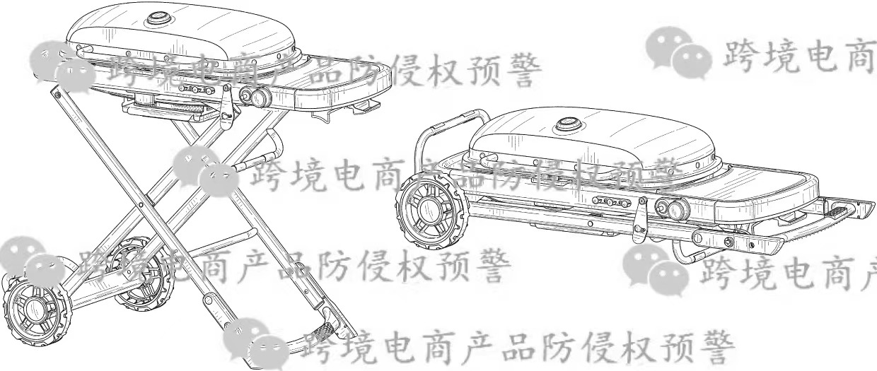 “便携式燃气烧烤炉”在美国市场上的（发明和外观专利）防侵权预警