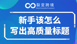 新手卖家该如何写出高质量标题？