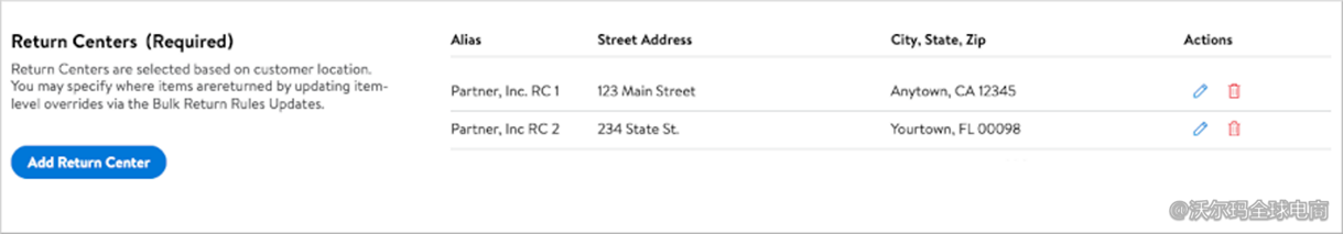 卖家中心退货设置