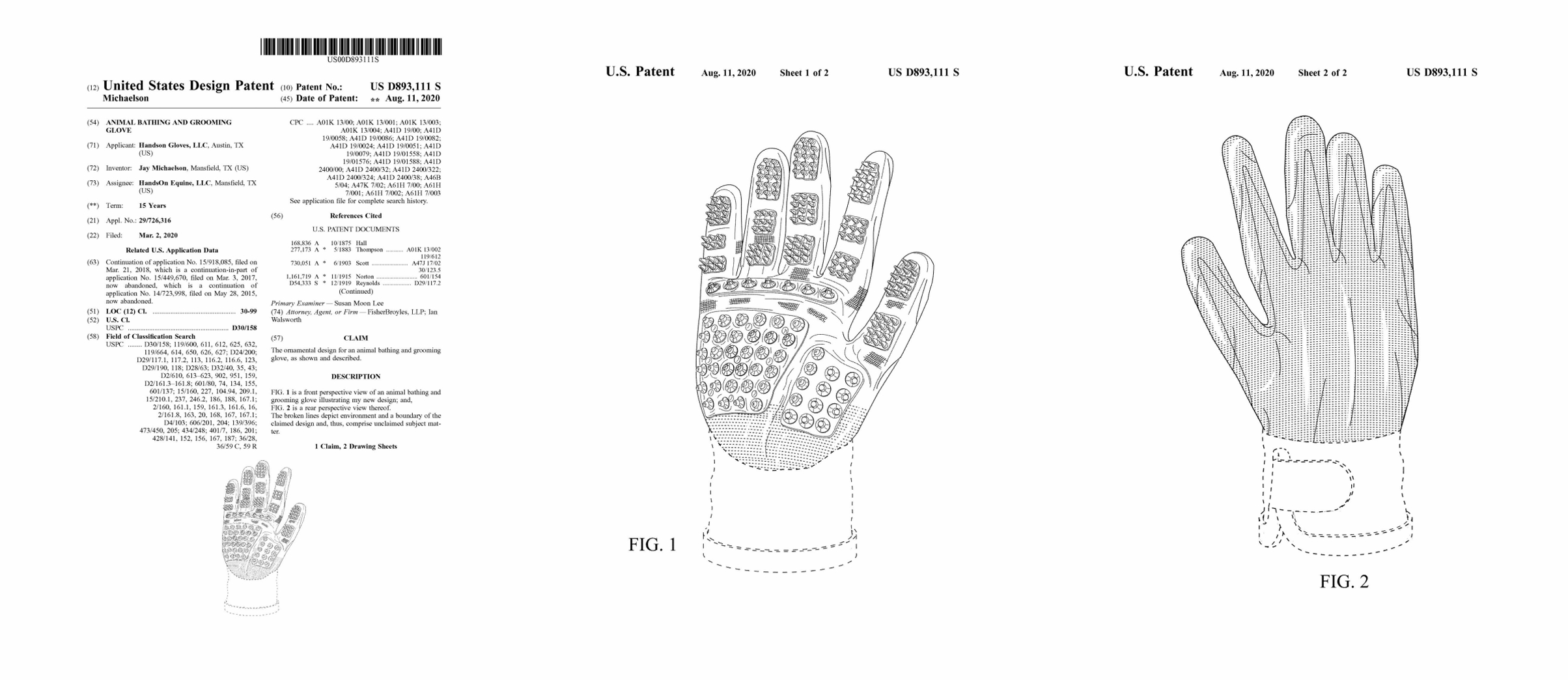 侵权预警！涉及专利，宠物洗澡工具 Aquapaw&宠物按摩手套 HandsOn Gloves，卖家及时排查下架！
