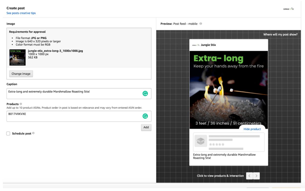 【亚马逊品牌塑造】 - 亚马逊『Posts』如何制作？